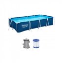 Bestway Fémvázas medence szögletes 400x211x81cm