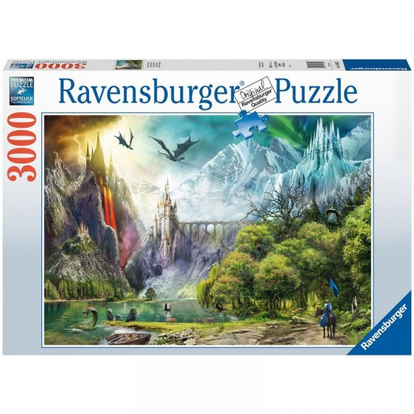 Puzzle 3000 db - Sárkányok birodalma