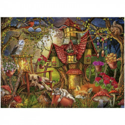 Puzzle 200 db - Erdei házikó