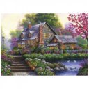 Puzzle 1000 db - Romantikus kis ház