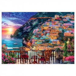 Puzzle 1000 db - Vacsora Positanóban