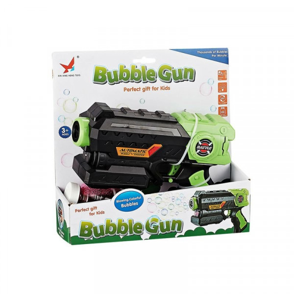 Elemes buborékfújó pisztoly 133 ml folyadék 2 szín