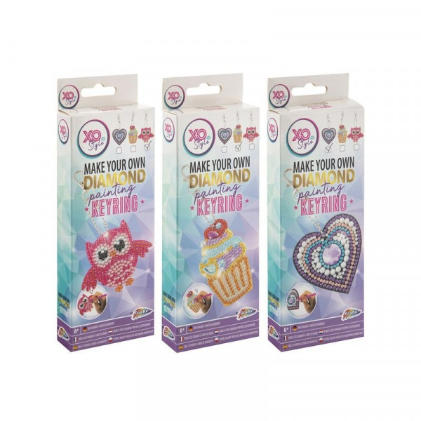 Grafix - Csináld magad gyémántfestõs kulcstartó, 3 féle
