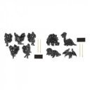 Grafix - Képkarcoló mágnesek 10 db, 2 féle (Tündér/Dinó)