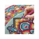 Grafix - Gyémánt festmés mandala, vászon 30 cm kör 2 ass