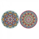 Grafix - Gyémánt festmés mandala, vászon 30 cm kör 2 ass