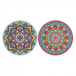 Grafix - Gyémánt festmés mandala, vászon 30 cm kör 2 ass