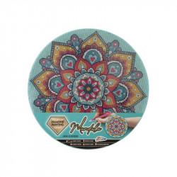 Grafix - Gyémánt festmés mandala, vászon 30 cm kör 2 ass