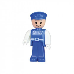 Mûanyag figurák (orvos, tûzoltó, rendõr, építõmunkás)