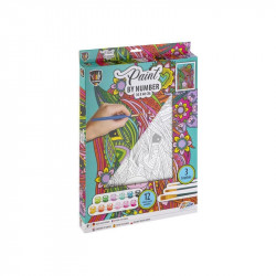 Grafix - Fess számok szerint Unicorn vászon-30x40cm +12 festék + 3 ecset Festés, színezés, rajzolás Grafix