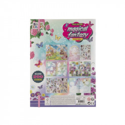 Grafix - Varázslatos fantázia matricaalbum + 200 matrica - 20 oldal, 33 x 25 cm-es méret Matrica Grafix
