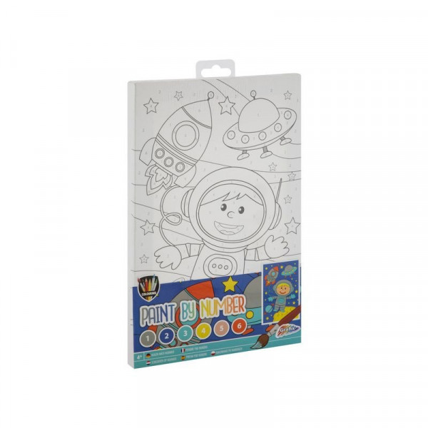 Grafix - Fess számok szerint, 4 féle - 29,7 x 19,5 cm ecsettel+ 6 festékkel