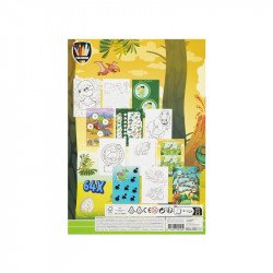 Grafix - Színezõ- és foglalkoztatókönyv A4 Dino, 64 oldal Kreatív készlet Grafix