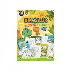 Grafix - Színezõ- és foglalkoztatókönyv A4 Dino, 64 oldal Kreatív készlet Grafix