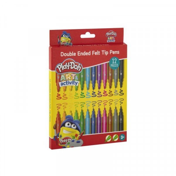 Play-Doh - 12 kétvégû filctoll