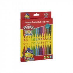 Play-Doh - 12 kétvégű filctoll Festés, színezés, rajzolás Grafix