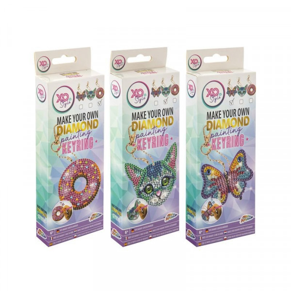 Grafix -Csináld magad gyémántfestõs kulcstartó, 3 féle