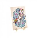 Fa puzzle Unikornis egyedi formák 130 db - keret 30 x 22 cm - FSC fa