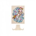 Fa puzzle Unikornis egyedi formák 130 db - keret 30 x 22 cm - FSC fa