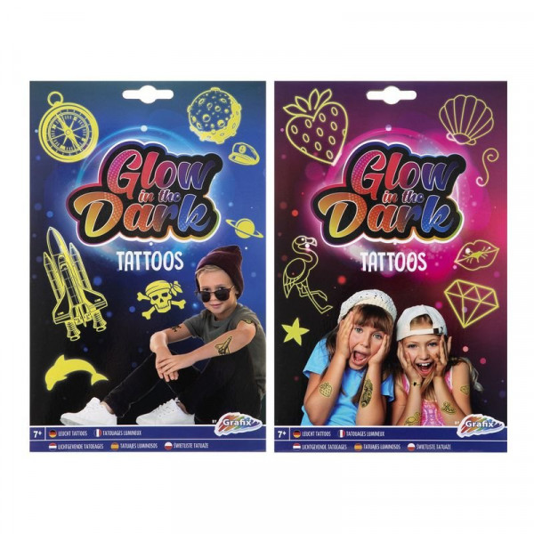 Grafix - Sötétben világító tetoválások 2 lap - 2 féle