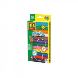 SES: Modellező gyurma 12db Gyurma SES