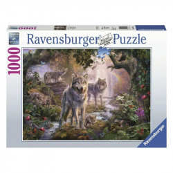 Ravensburger: Puzzle 1000 db - Farkascsalád nyáron 1000-2999 darabos puzzle Ravensburger