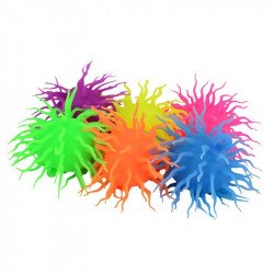 Világítós fluffy labda, 12 cm, 6 féle Gumilabda Nincs