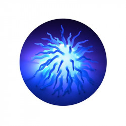 Világítós fluffy labda, 12 cm, 6 féle Gumilabda Nincs