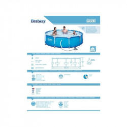 Bestway: Maui fémvázas medence készlet 305 x 76 cm