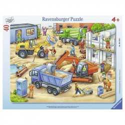 Nagy munkagépek 40 darabos puzzle 1-99 darabos puzzle Ravensburger