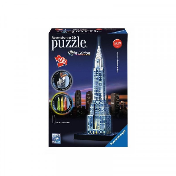 Ravensburger: Chrysler épület 216 darabos 3D puzzle fénnyel