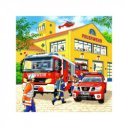 Ravensburger: Tűzoltók 3 x 49 darabos puzzle