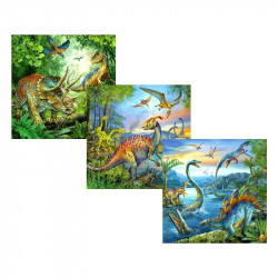 Ravensburger: Dinoszauruszok 3 x 49 darabos puzzle 1-99 darabos puzzle Ravensburger