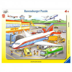Ravensburger: Repülőtér 40 darabos puzzle 1-99 darabos puzzle Ravensburger