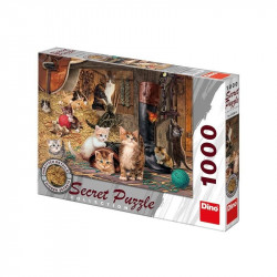 Cicák 1000 darabos titkos puzzle 1000-2999 darabos puzzle Dino