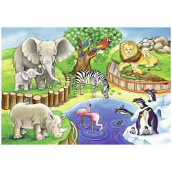 Ravensburger Állatkerti állatok 2 x 12 db puzzle 1-99 darabos puzzle Ravensburger