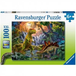 Dínó oázis 100 darabos puzzle 100-499 darabos puzzle Ravensburger
