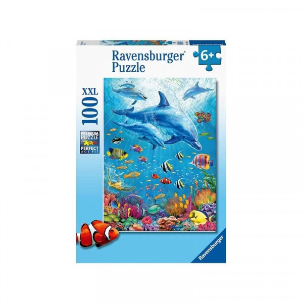 Ravensburger: Puzzle 100 db - Delfin a vízben