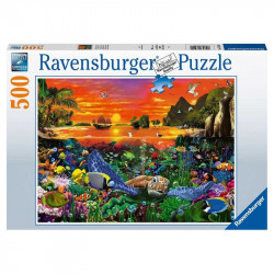 Ravensburger Puzzle 500 db Teknős a korallzátonyon 500-999 darabos puzzle Ravensburger