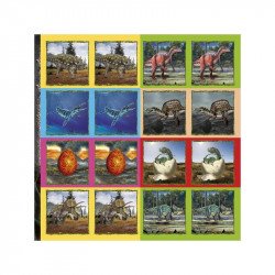 Memória fejlesztő könyv - Dinoszaurusz Könyv Nincs