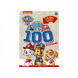 Matrica, Mancs Őrjárat 100 db Kifestő, matricaalbum Nincs