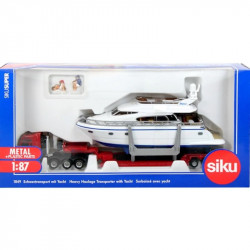 SIKU MAN kamion motoros yacht-tal 1:87 - 1849 Autó, jármű SIKU