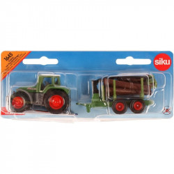 SIKU Claas traktor rönkszállító utánfutóval 1:87 - 1645 Autó, jármű SIKU