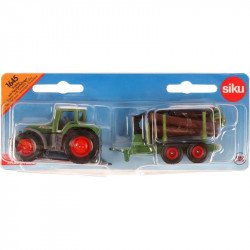 SIKU Claas traktor rönkszállító utánfutóval 1:87 - 1645 Autó, jármű SIKU