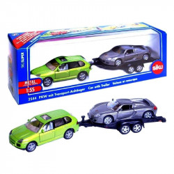 SIKU Porsche terepjáró trélerrel 1:55 - 2544