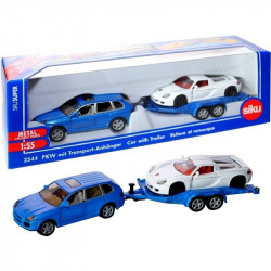 SIKU Porsche terepjáró trélerrel 1:55 - 2544