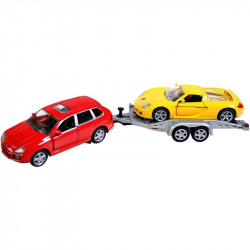 SIKU Porsche terepjáró trélerrel 1:55 - 2544