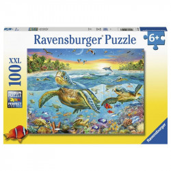 Ravensburger: Puzzle 100 db - Teknősök találkozója 100-499 darabos puzzle Ravensburger