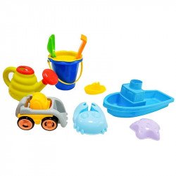 Homokozókészlet hálós táskában 9 db Homokozó, homok Nincs