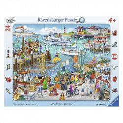 Ravensburger Egy nap a kikötőben 24 darabos puzzle 1-99 darabos puzzle Ravensburger